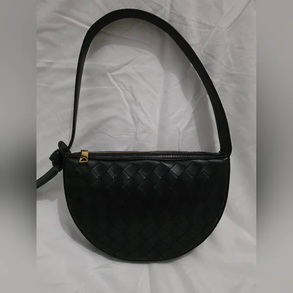 Bottega Veneta Mini Sunrise Shoulder Bag Intrecciato Leather - Picture 2 of 7